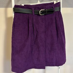 Kyoto purple corduroy high waisted shorts